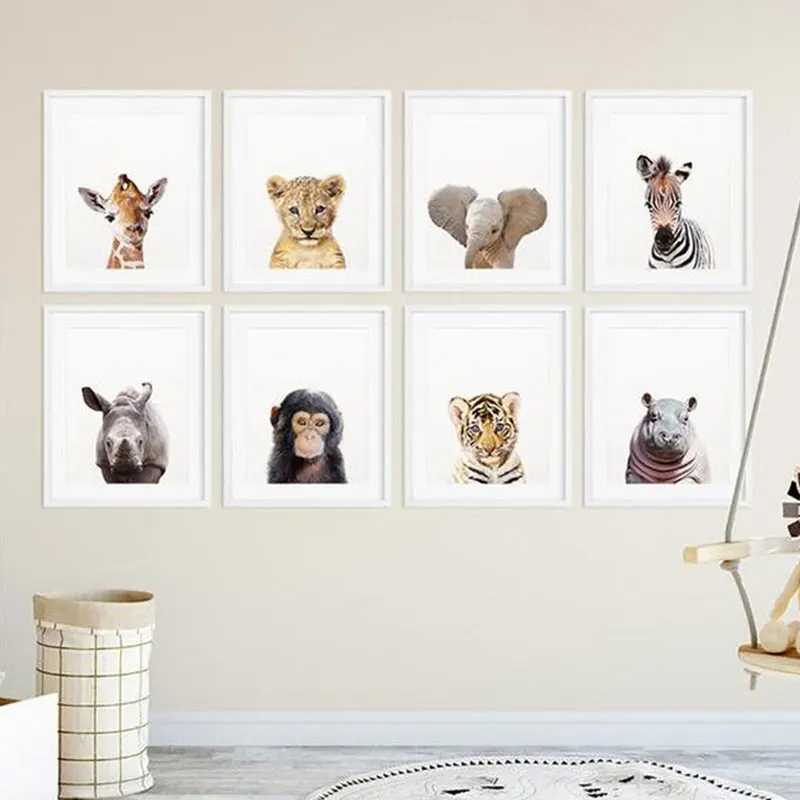 Kids Room Safari Animal Lion Tiger Zebra Canvas Poster Nursery Wall Art Print Nordic Picture for Bedroom Kids Room
Kids Room Safari Animal Lion Tiger Zebra Canvas Poster Nursery Wall Art Print Nordic Picture for Bedroom Kids Room