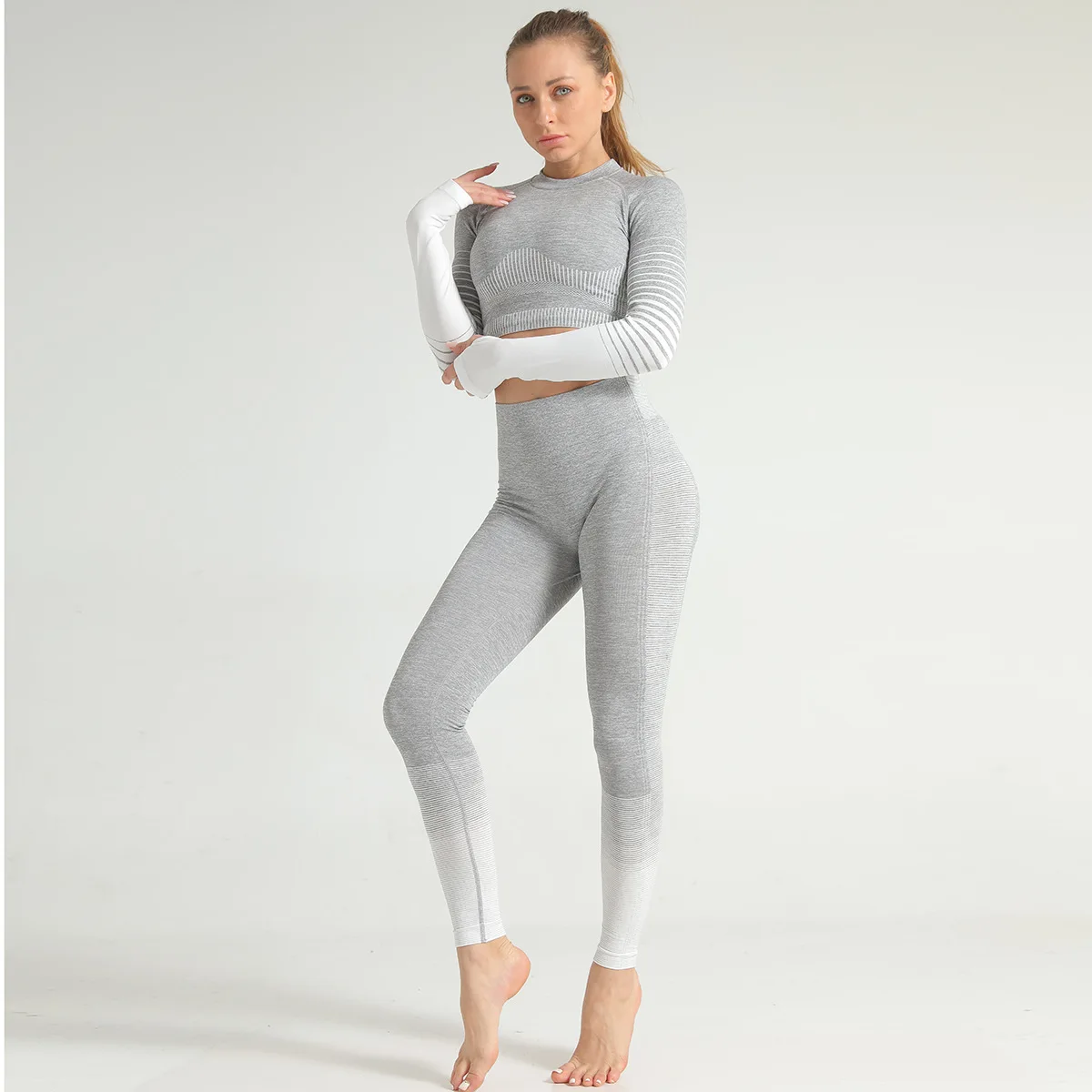 Новинка 2022, одежда для йоги в полоску, костюм для женщин, трикотажные брюки для фитнеса и подтяжки бедер, спортивный топ, костюм для йоги, тре... 
Новинка 2022, одежда для йоги в полоску, костюм для женщин, трикотажные брюки для фитнеса и подтяжки бедер, спортивный топ, костюм для йоги, тре...