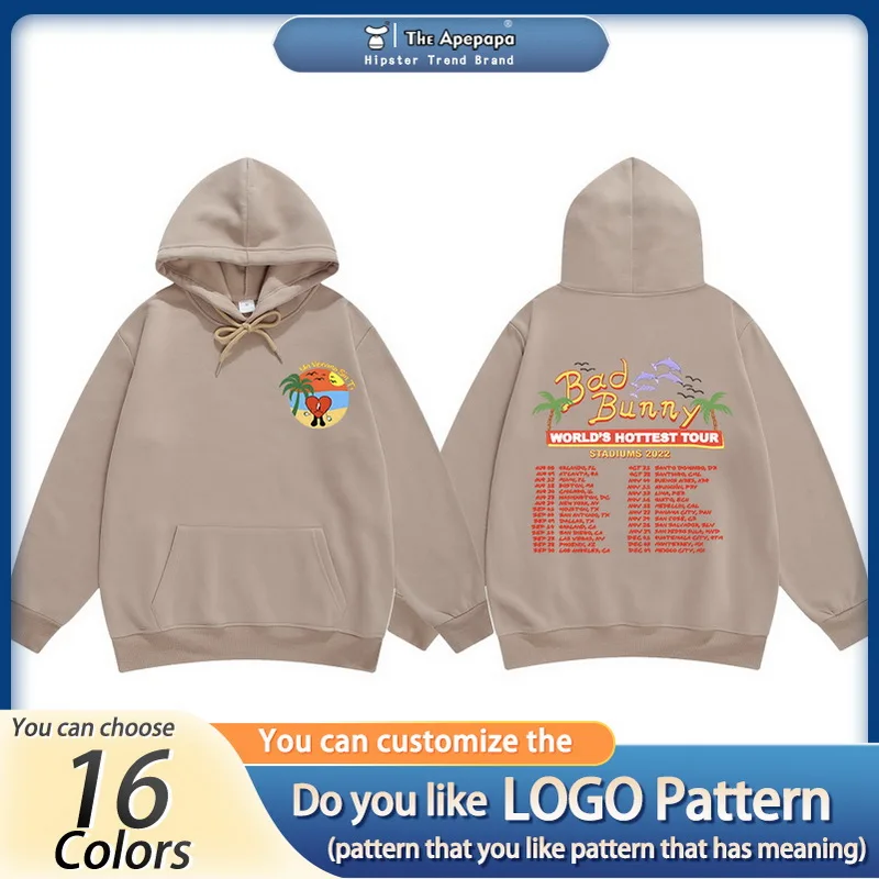Hot 2022 Men Hoodies Hip Hop Bad Bunny UN VERANO SIN TI Print Harajuku Fleece Pullover Male Sweatshirt Women Hoody Clothing Tops
Hot 2022 Men Hoodies Hip Hop Bad Bunny UN VERANO SIN TI Print Harajuku Fleece Pullover Male Sweatshirt Women Hoody Clothing Tops