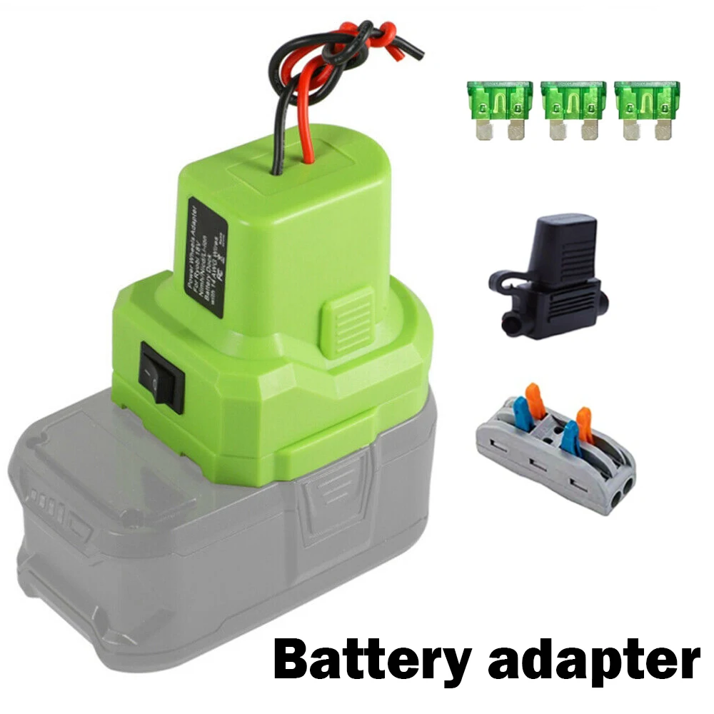 Converter Power Connector For Ryobi One+18V Nimh Nicd Li-ion BatterY DIY Output Adapter With 3 Fuse Strips 14 AWG
Converter Power Connector For Ryobi One+18V Nimh Nicd Li-ion BatterY DIY Output Adapter With 3 Fuse Strips 14 AWG