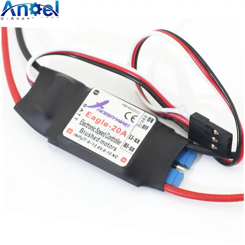Hobbywing Eagle 20A ESC For Brushed Motor For RC Airplane Plane 370 380 390 280 270 Wholesale
Hobbywing Eagle 20A ESC For Brushed Motor For RC Airplane Plane 370 380 390 280 270 Wholesale