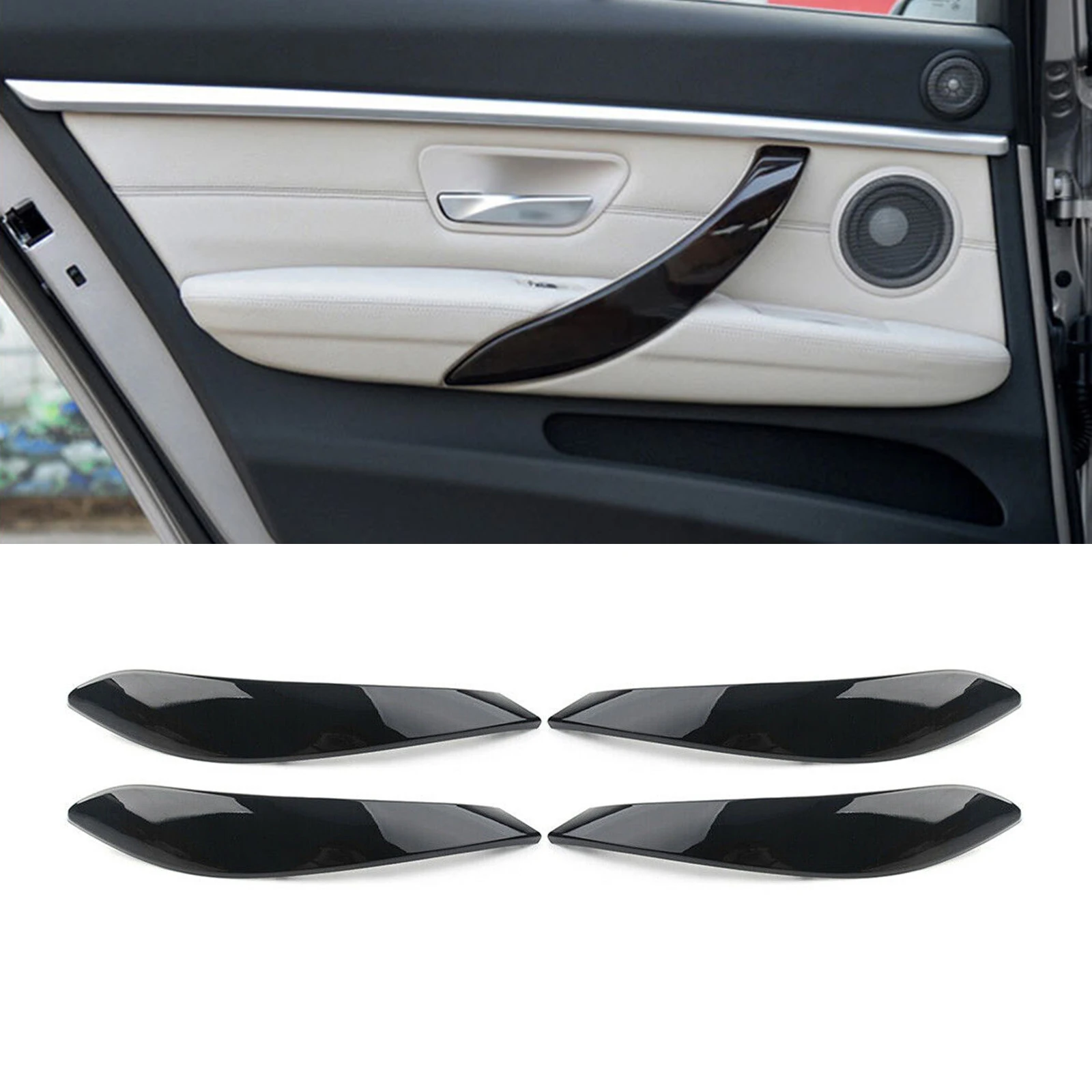 Car Interior Door Handle Cover Trim For BMW 3 4 Series 3GT 2013-2018 Black Handknob Case Shell Handlebar Decoration Housing Cap
Car Interior Door Handle Cover Trim For BMW 3 4 Series 3GT 2013-2018 Black Handknob Case Shell Handlebar Decoration Housing Cap