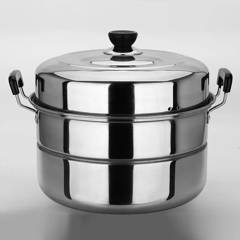 Steamer Household 304 Stainless Steel Padded Three-Layer Steamer 2-Drawer Large-Capacity Stewing Steamer Multifunctional Stewing
Steamer Household 304 Stainless Steel Padded Three-Layer Steamer 2-Drawer Large-Capacity Stewing Steamer Multifunctional Stewing