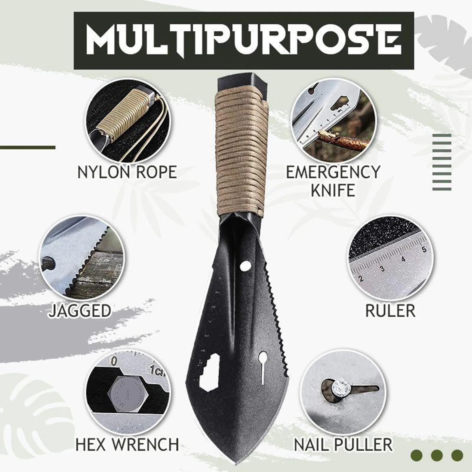 New Multifunctional Outdoor Camping Shovel Survival Spade Portable Small Handhold Emergency Shovel Gardening Tools
New Multifunctional Outdoor Camping Shovel Survival Spade Portable Small Handhold Emergency Shovel Gardening Tools