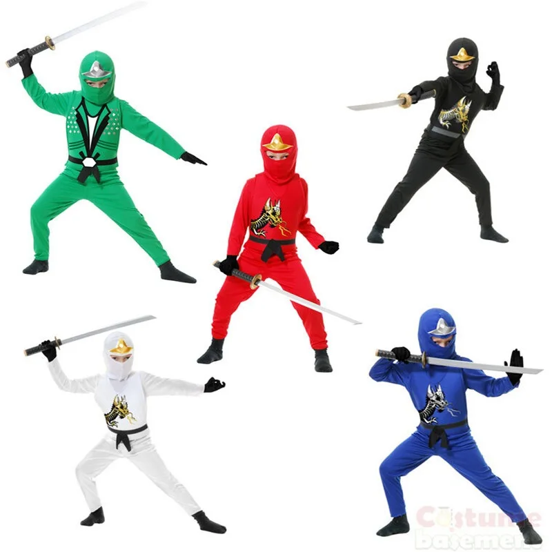 Children's Halloween Costume Ninja jumpsuit Fancy Party Dress Up Superhero Ninja Warrior Obstacle Course For Kids
Children's Halloween Costume Ninja jumpsuit Fancy Party Dress Up Superhero Ninja Warrior Obstacle Course For Kids