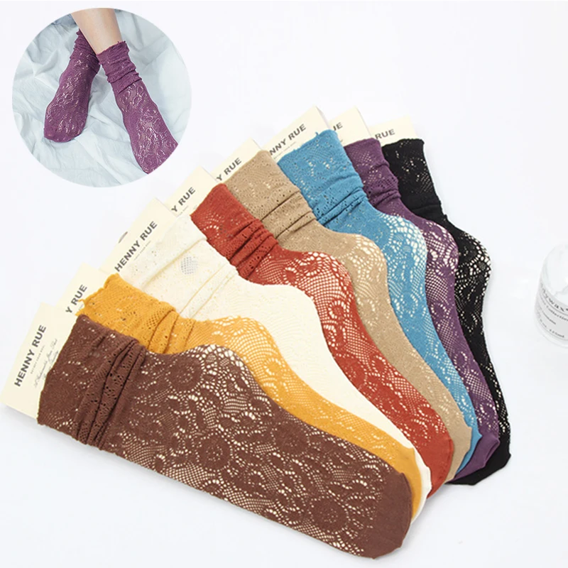 Cute Fashion Hosiery Mesh Socks Women Girls Hollow Out Breathable Solid Color Foot Socks 1 Pair Small Fresh Slouch Socks
Cute Fashion Hosiery Mesh Socks Women Girls Hollow Out Breathable Solid Color Foot Socks 1 Pair Small Fresh Slouch Socks