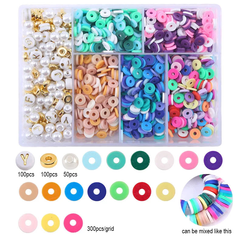 6mm Polymer Clay Beads Kit for DIY Women Bracelets Necklace Charms Flat Round Clay Beads For Jewelry Making Crafting Accessories
6mm Polymer Clay Beads Kit for DIY Women Bracelets Necklace Charms Flat Round Clay Beads For Jewelry Making Crafting Accessories