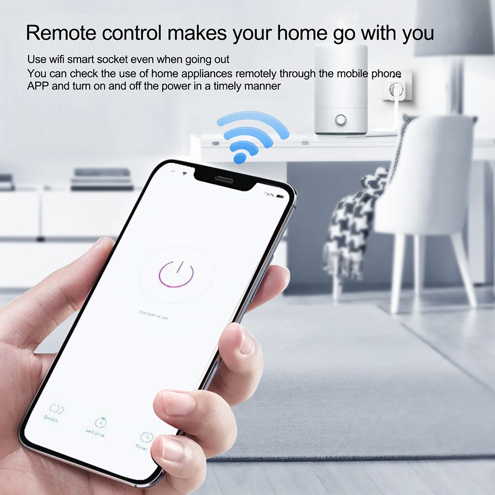 Replacement WiFi Socket Part 230V 3680W Accessory Consumption EU Plug Measures Meter Power Remote Voice Control
Replacement WiFi Socket Part 230V 3680W Accessory Consumption EU Plug Measures Meter Power Remote Voice Control