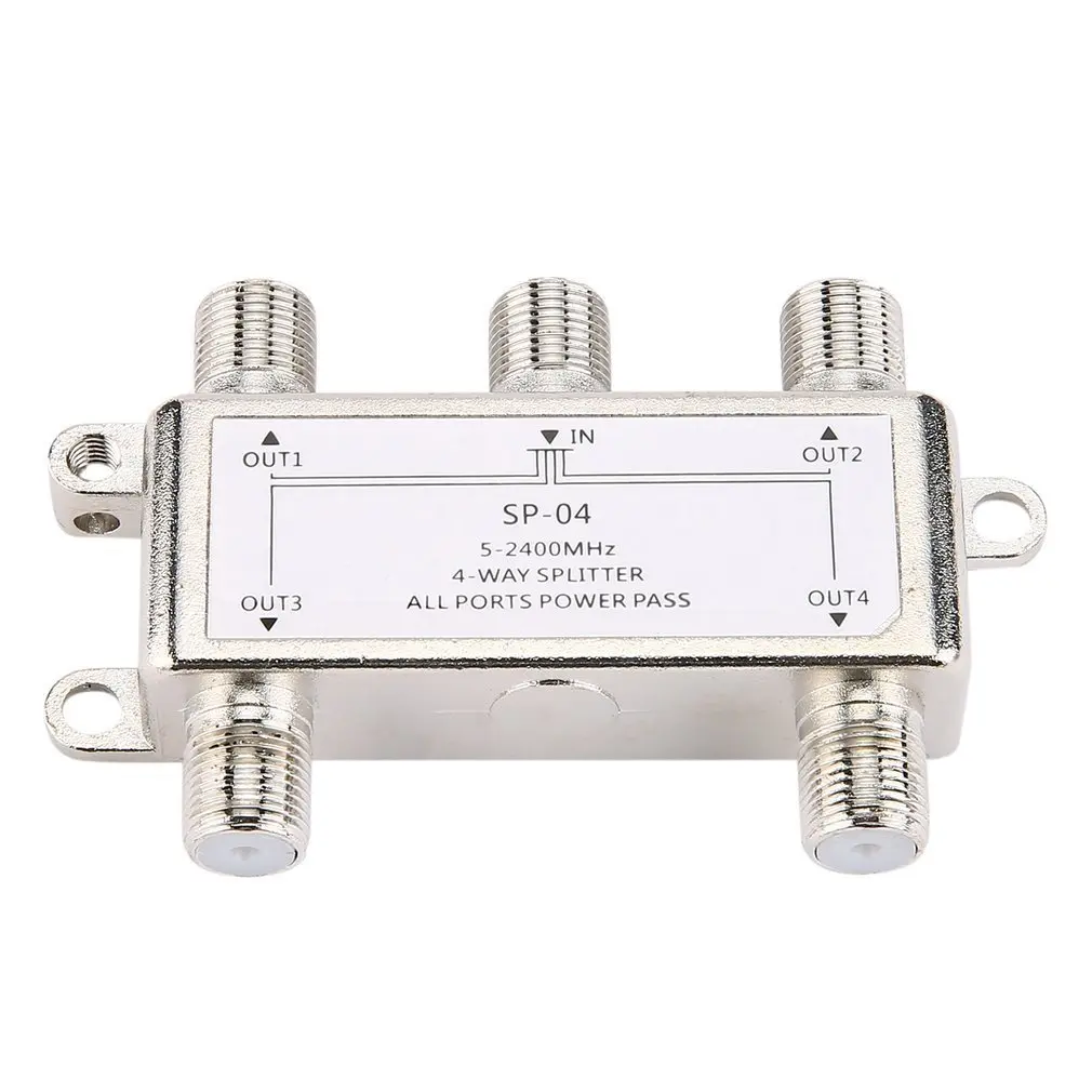 Hot Selling 4 Way 4 Channel Satellite/antenna/cable TV Splitter Distributor 5-2400mhz F Type Wholesale in Stock Drop Shipping
Hot Selling 4 Way 4 Channel Satellite/antenna/cable TV Splitter Distributor 5-2400mhz F Type Wholesale in Stock Drop Shipping
