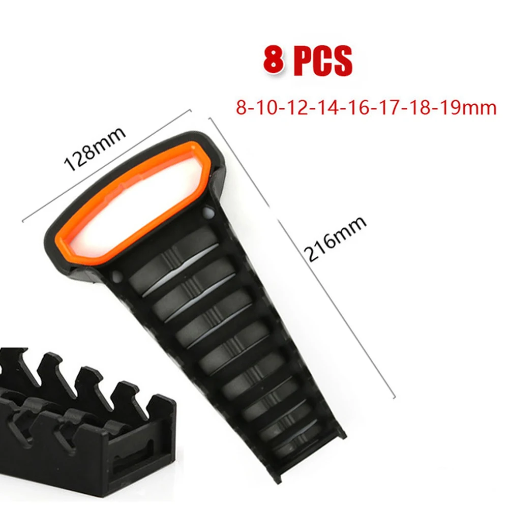 1Pcs Plastic Wrench Rack Storage Tools 5 /8/10/12 Slot Rail Tray Wrench Clip Holder Organizer Wrench Organizer Sockets
1Pcs Plastic Wrench Rack Storage Tools 5 /8/10/12 Slot Rail Tray Wrench Clip Holder Organizer Wrench Organizer Sockets