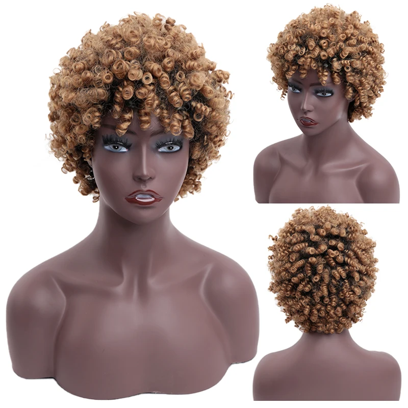 Amir Synthetic Short Afro Wig Omber Brown Wigs for Women Black hair roots wigs Cosplay
Amir Synthetic Short Afro Wig Omber Brown Wigs for Women Black hair roots wigs Cosplay