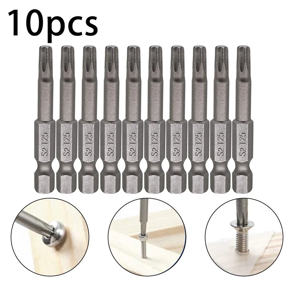 Набор отверток Torx T25, комплект из 10 насадок 1/4 дюйма, 50 мм, с шестигранным хвостовиком, для электроинструментов и ручных инструментов
Набор отверток Torx T25, комплект из 10 насадок 1/4 дюйма, 50 мм, с шестигранным хвостовиком, для электроинструментов и ручных инструментов