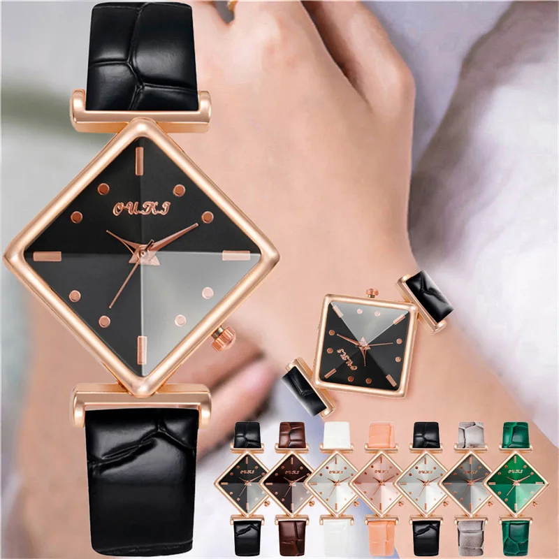 Unique Rhombic Dial Woman Watch Elegant Diamond Style Fashion Leather Womens Watches Rose Gold Waterproof Gift Clock Ladies 2022
Unique Rhombic Dial Woman Watch Elegant Diamond Style Fashion Leather Womens Watches Rose Gold Waterproof Gift Clock Ladies 2022