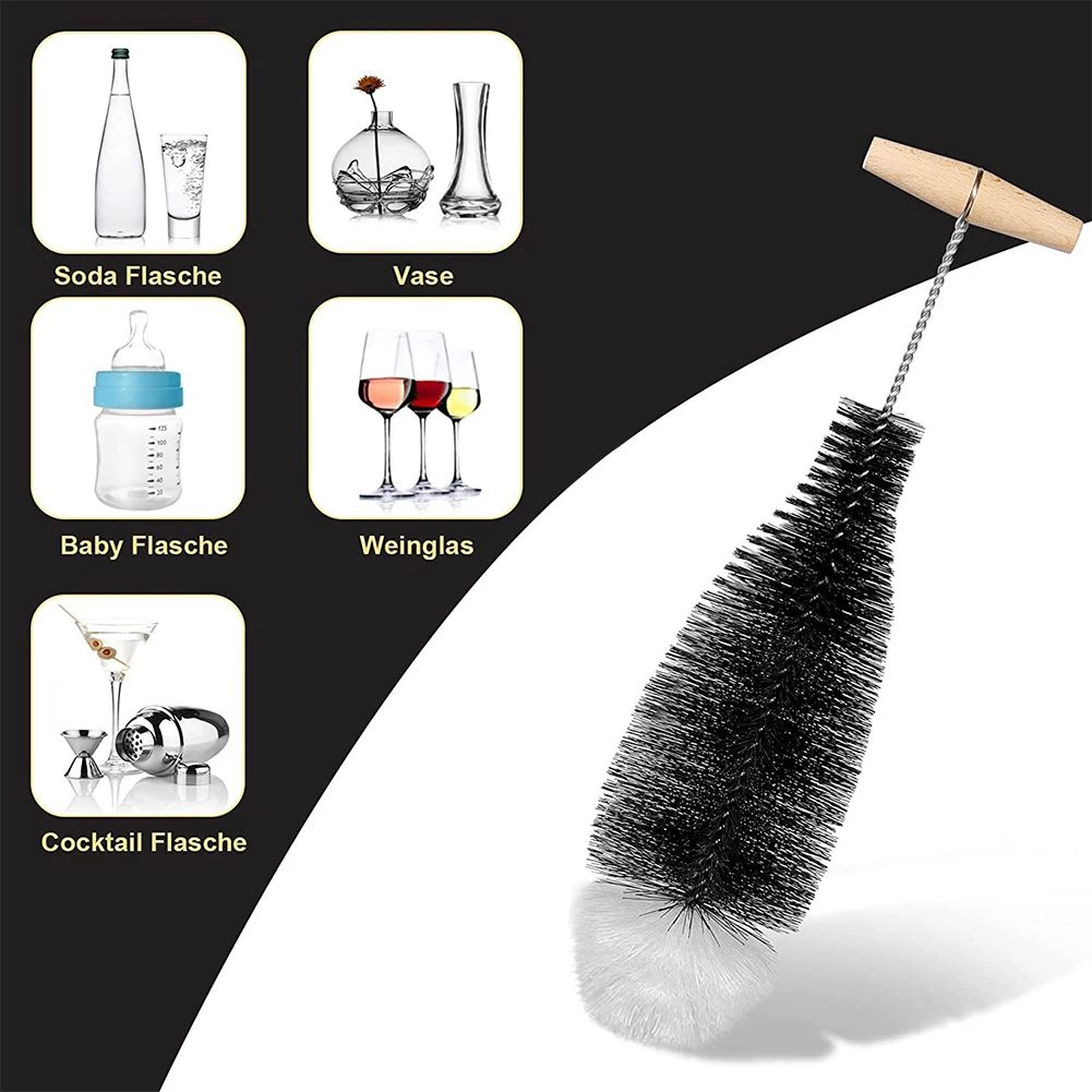 Black Water Bottle Cleaning Brush Glass Bottle Cleaning Brush Long Bottle Cleaning Brush Nylon Cotton Blistering Removing Stains
Black Water Bottle Cleaning Brush Glass Bottle Cleaning Brush Long Bottle Cleaning Brush Nylon Cotton Blistering Removing Stains