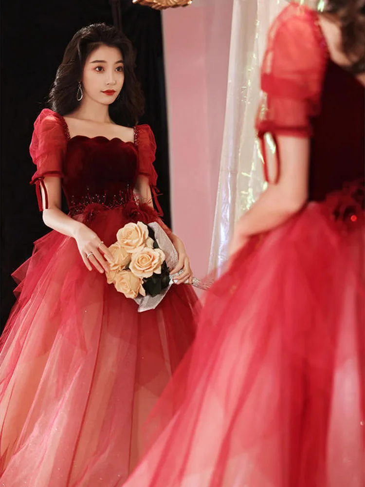 Burgundy Evening Dresses Luxury 2022 Long Wedding Dress Women Prom Gowns Lace Up Back Long Ball Gown
Burgundy Evening Dresses Luxury 2022 Long Wedding Dress Women Prom Gowns Lace Up Back Long Ball Gown