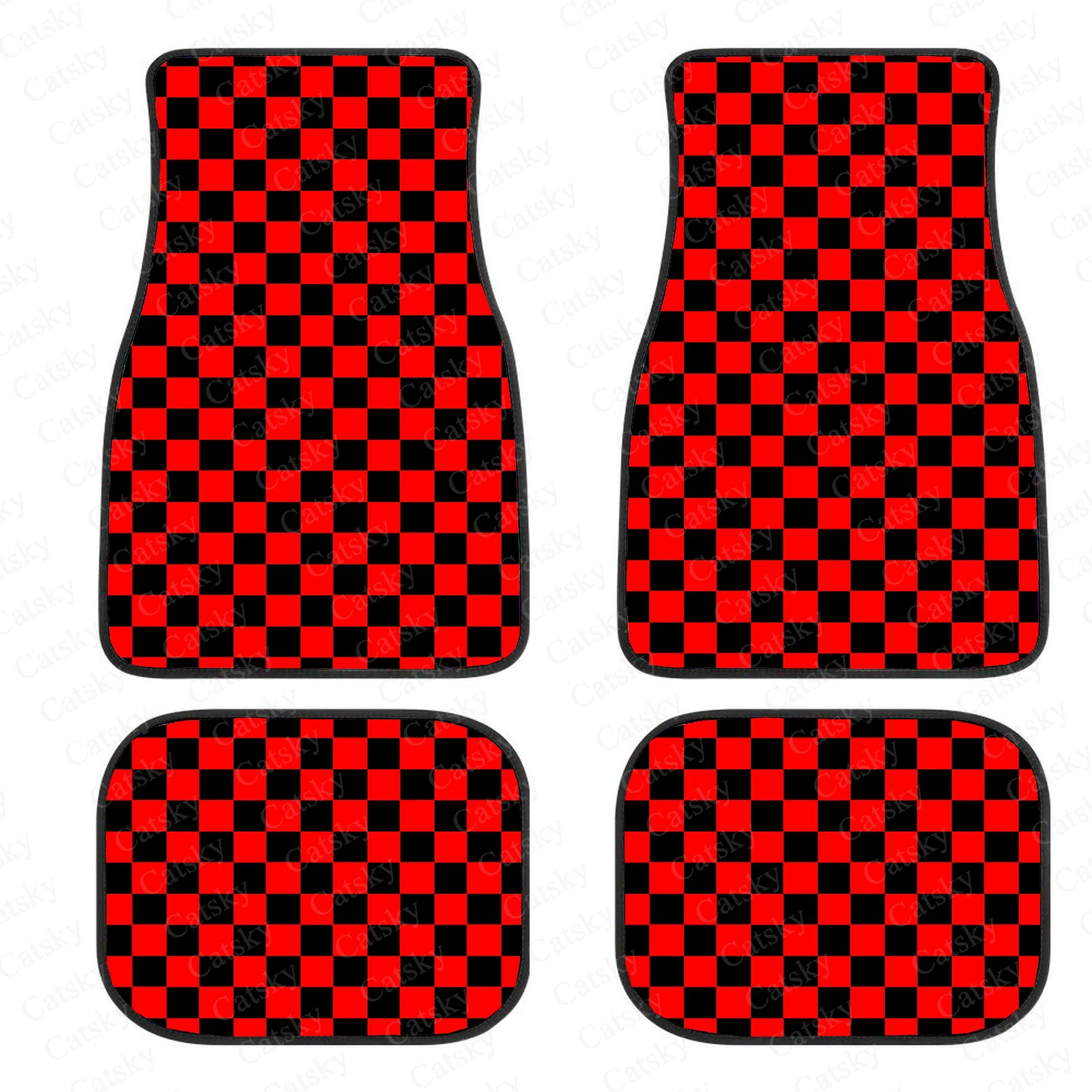 Checkerboard Car Mats Auto Parts Rubber Floor Mats Custom 4PCS Car interior graphic print checkered square feet
Checkerboard Car Mats Auto Parts Rubber Floor Mats Custom 4PCS Car interior graphic print checkered square feet
