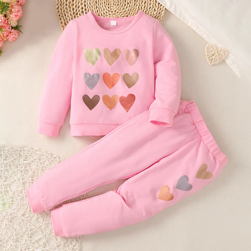 2023-01-10 Lioraitiin 4-7Years Kids Baby Girls Outfit Heart Print Long Sleeve Pullover T-shirt and Stretch Pants Set Valentine
2023-01-10 Lioraitiin 4-7Years Kids Baby Girls Outfit Heart Print Long Sleeve Pullover T-shirt and Stretch Pants Set Valentine
