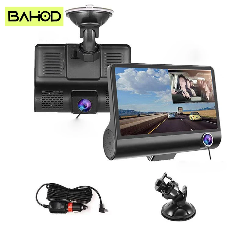 BAHOD 3 камеры видеорегистратор для автомобилей HD 1080P камера для автомобиля видеорегистратор 4,0 дюйма WIFI Автомобильный видеорегистратор черный ящик
BAHOD 3 камеры видеорегистратор для автомобилей HD 1080P камера для автомобиля видеорегистратор 4,0 дюйма WIFI Автомобильный видеорегистратор черный ящик