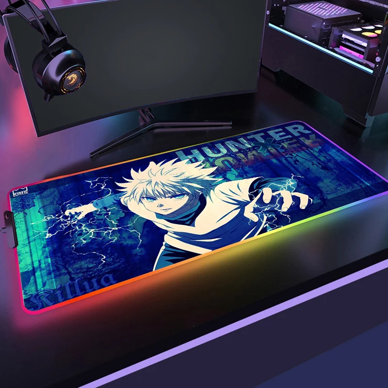 Anime RGB Mouse Pad Hunter X Hunter Gaming Mousepad Keyboard Backlit XXL LED Gamer Mause Pad Carpet Tapis De Souris Desk Mat
Anime RGB Mouse Pad Hunter X Hunter Gaming Mousepad Keyboard Backlit XXL LED Gamer Mause Pad Carpet Tapis De Souris Desk Mat