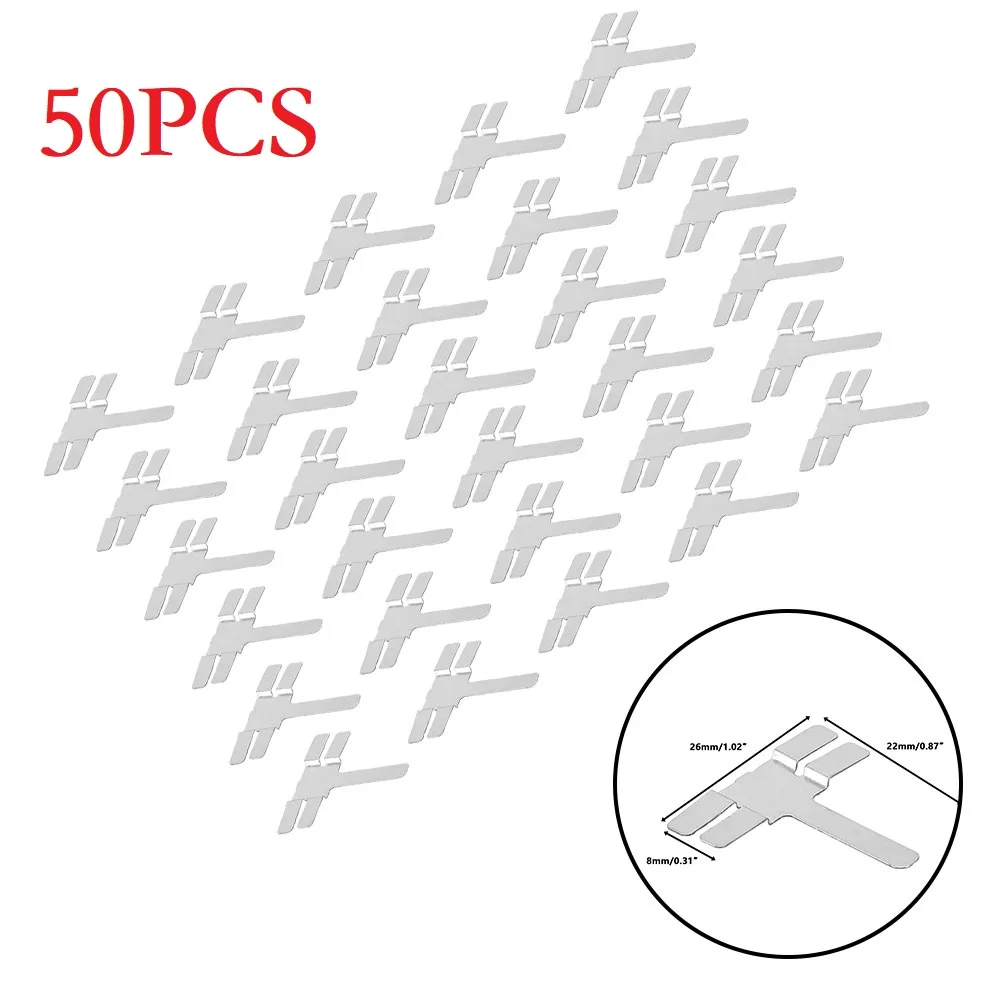 Durable Nickel Strip Steel Strip 26*22mm 50Pcs Battery Pack Connection For Battery Combination Hollow Nickel Sheet
Durable Nickel Strip Steel Strip 26*22mm 50Pcs Battery Pack Connection For Battery Combination Hollow Nickel Sheet
