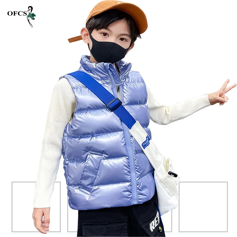 Fall Children Clothes Cotton Coats 4-16Year Warm Waistcoats For Boy & Girl Solid Sleeveless High Collar Down Jacket Unisex Vests
Fall Children Clothes Cotton Coats 4-16Year Warm Waistcoats For Boy & Girl Solid Sleeveless High Collar Down Jacket Unisex Vests