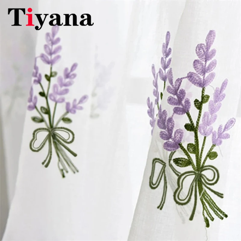 American Pastoral Purple Lavender Embroidery Sheer Tulle Curtains For Bedroom Living Room Balcony Window Tulle Drapes Curtains
American Pastoral Purple Lavender Embroidery Sheer Tulle Curtains For Bedroom Living Room Balcony Window Tulle Drapes Curtains