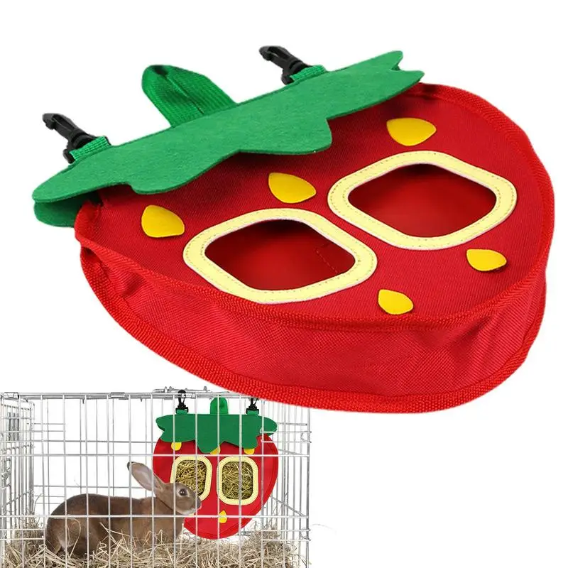 Guinea Pigs Hay Feeding Bags Strawberry Shape Rabbit Hanging Feeder Chinchilla Food Organizer Cage Accessories
Guinea Pigs Hay Feeding Bags Strawberry Shape Rabbit Hanging Feeder Chinchilla Food Organizer Cage Accessories
