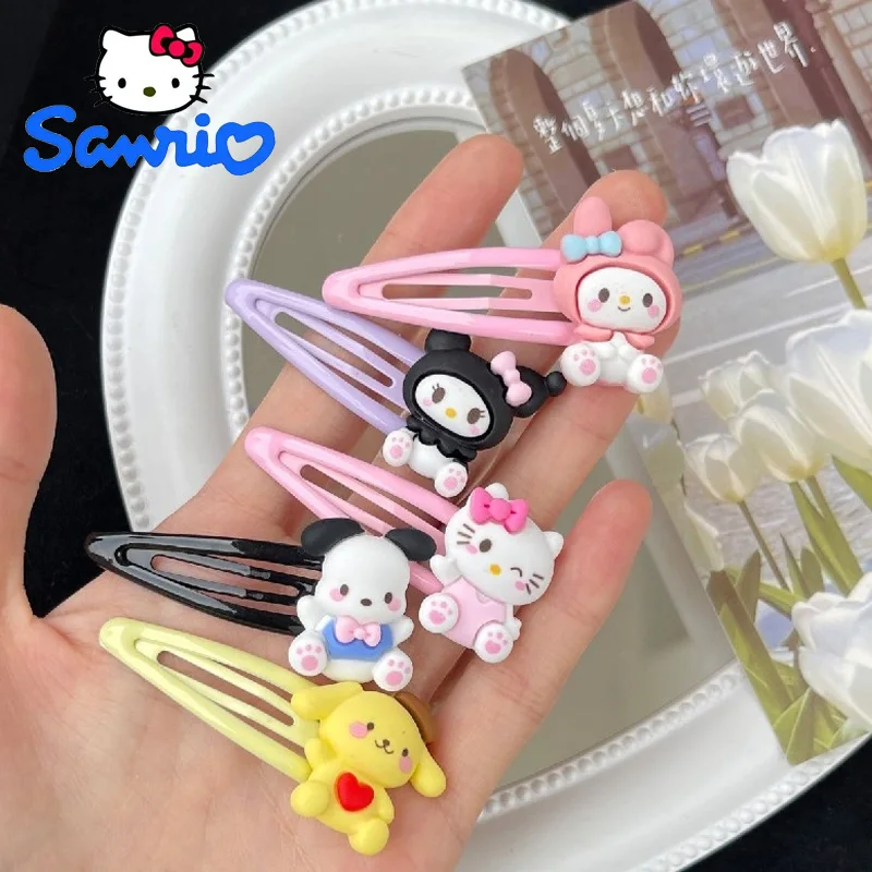 6pcs/set Sanrio Hairpin Sweet Cool Girl Hairclip Side Hairpin My Melody Cinnamoroll Kuromi Kawaii Children's Headwear Set
6pcs/set Sanrio Hairpin Sweet Cool Girl Hairclip Side Hairpin My Melody Cinnamoroll Kuromi Kawaii Children's Headwear Set
