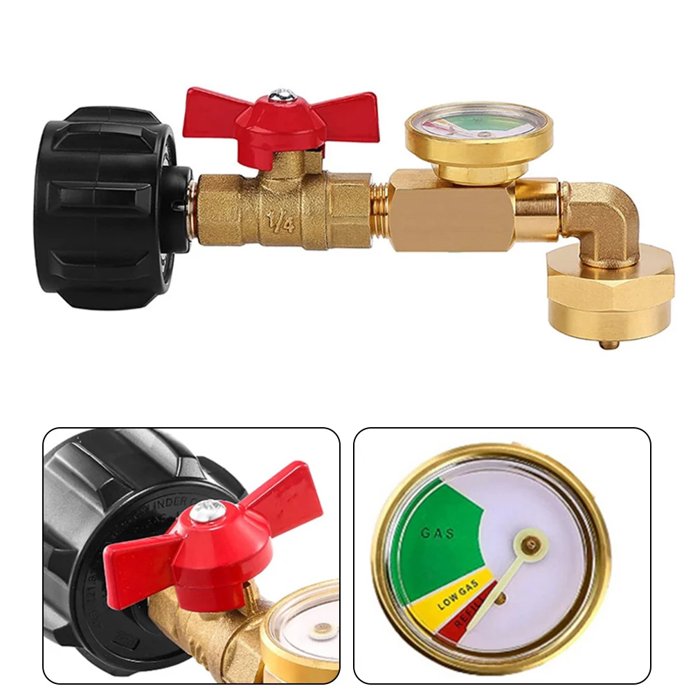 Propane Refill Adapter With Gauge ON-Off Control Valve Propane Refill Adapter With Gauge ON-Off Control Valve
Propane Refill Adapter With Gauge ON-Off Control Valve Propane Refill Adapter With Gauge ON-Off Control Valve