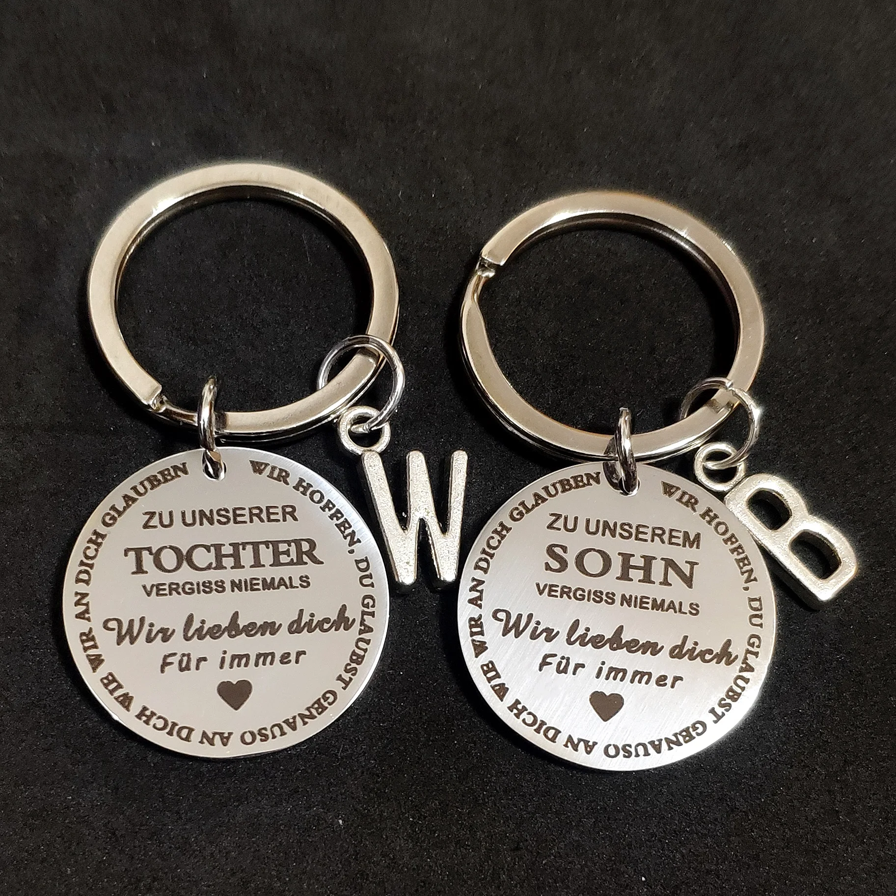 Stainless Steel Carabiner for Keys Creative Kids Gift 26 Initials DIY Keyring to Our SON/DAUGHTER Holiday Birthday German Holder
Stainless Steel Carabiner for Keys Creative Kids Gift 26 Initials DIY Keyring to Our SON/DAUGHTER Holiday Birthday German Holder