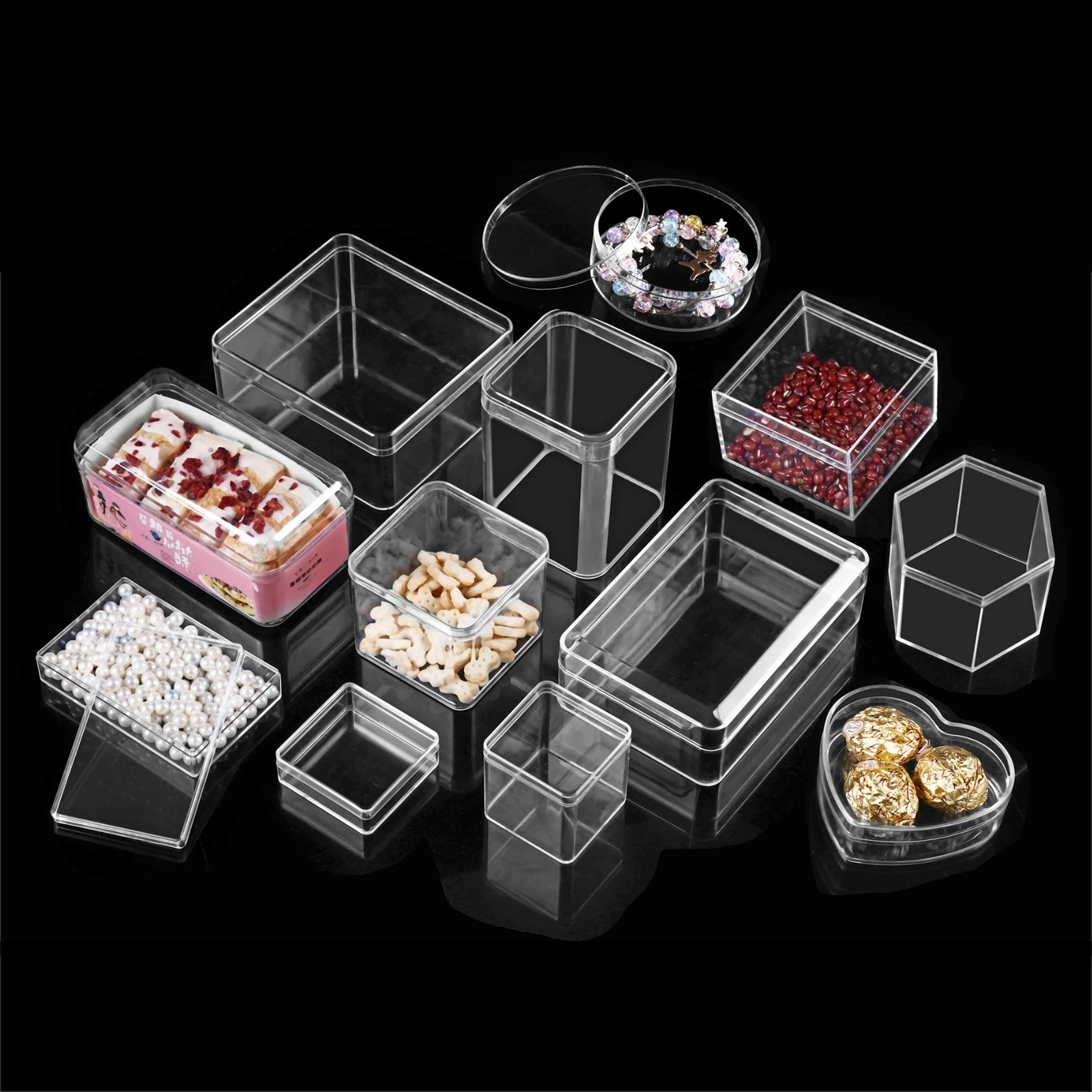 Clear Acrylic Plastic Square Cube Small Acrylic Box with Lid, Storage Boxes Organizer Containers for Candy Pill and Tiny Jewelry
Clear Acrylic Plastic Square Cube Small Acrylic Box with Lid, Storage Boxes Organizer Containers for Candy Pill and Tiny Jewelry