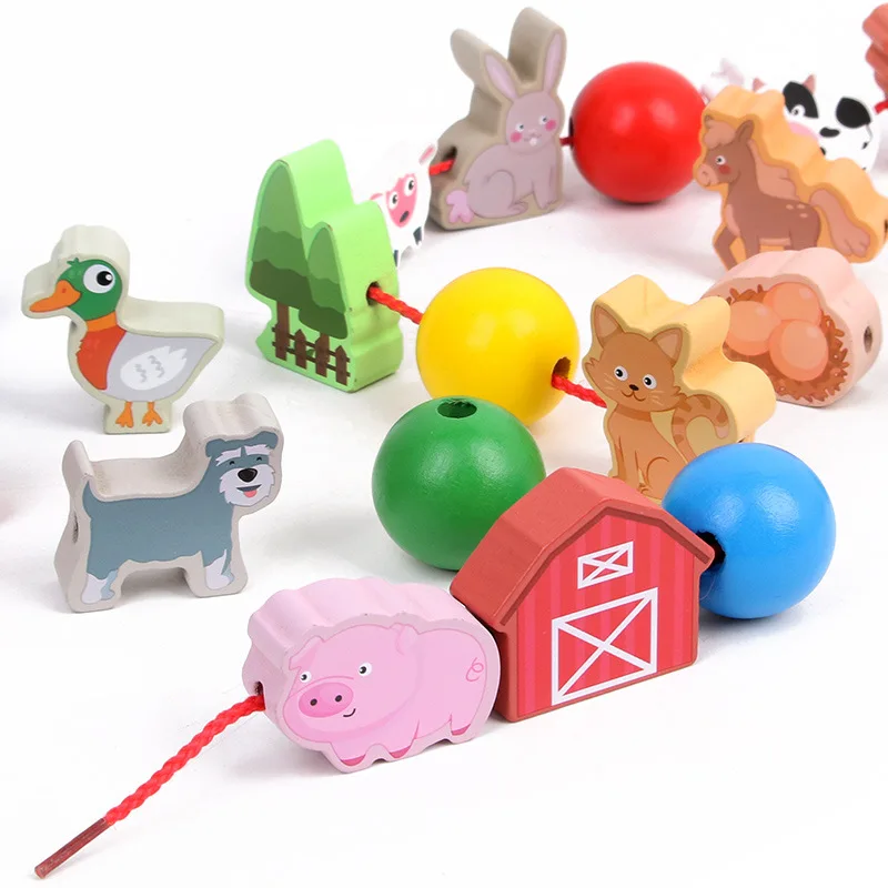Wooden Toys Farm Animal Building Blocks Beaded Baby Beaded Game Early Education Montessori Educational Toys Gifts for Children
Wooden Toys Farm Animal Building Blocks Beaded Baby Beaded Game Early Education Montessori Educational Toys Gifts for Children