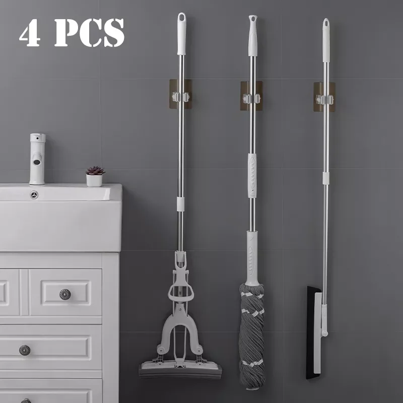 2/4pcs Adhesive Multi-Purpose Hooks Wall Mounted Mop Organizer Holder RackBrush Broom Hanger Hook Strong Hook Kitchen Bathroom
2/4pcs Adhesive Multi-Purpose Hooks Wall Mounted Mop Organizer Holder RackBrush Broom Hanger Hook Strong Hook Kitchen Bathroom