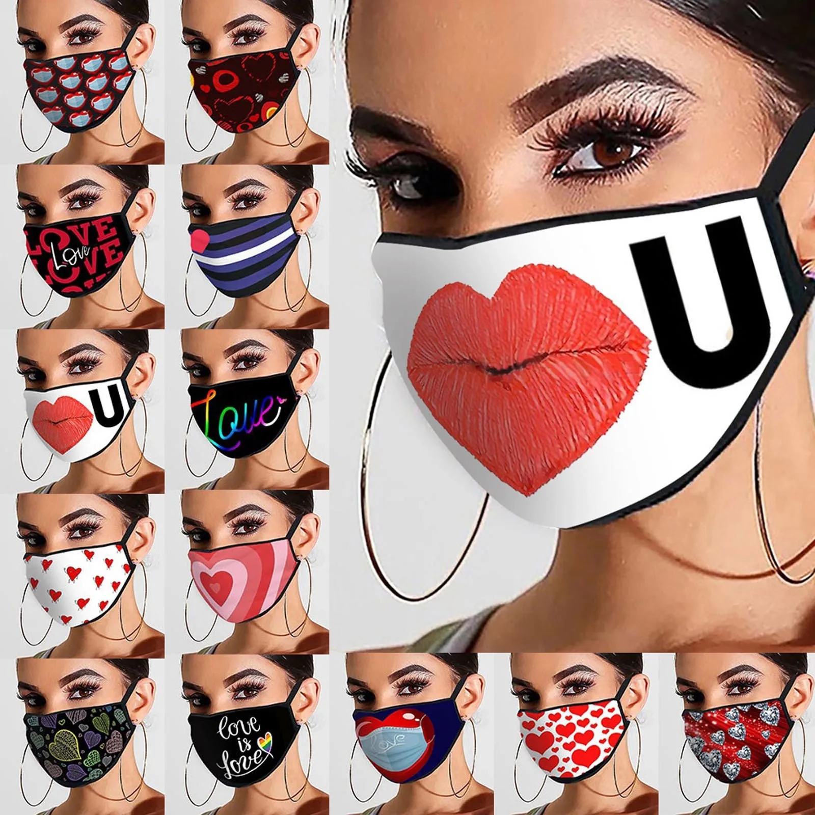 1PCS Women Mask Valentine's Day Full Printed Cotton Mask Men's And Women's Safety Mask Mouth Cover mascarilla cubrebocas
1PCS Women Mask Valentine's Day Full Printed Cotton Mask Men's And Women's Safety Mask Mouth Cover mascarilla cubrebocas