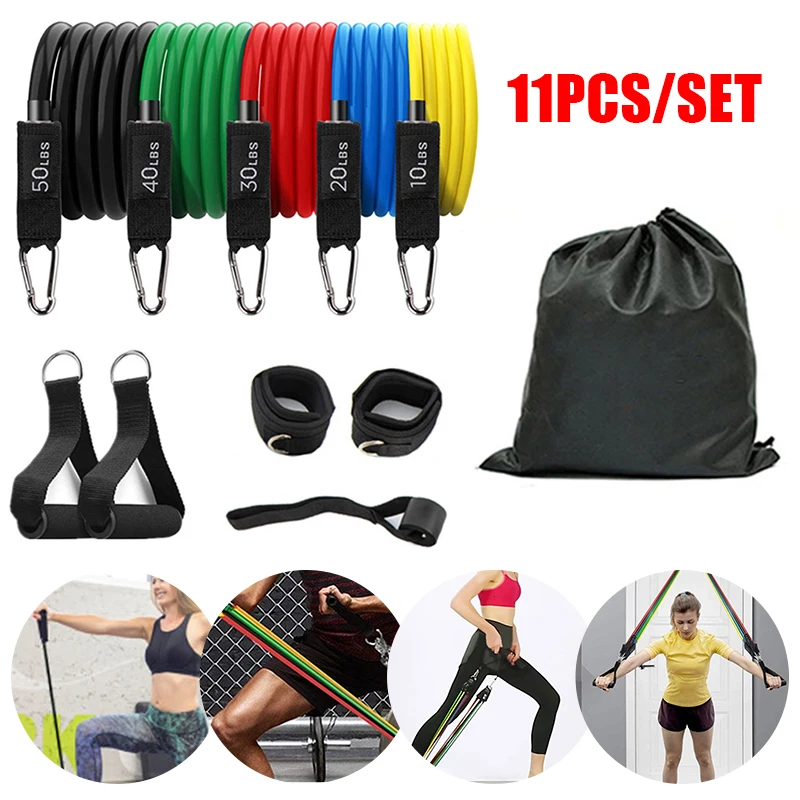 11 Pcs/Set Fitness Latex Resistance Bands Set Fitness Rubber Bands Training Exercise Yoga Pull Rope Gym Equipment Elastic Bands
11 Pcs/Set Fitness Latex Resistance Bands Set Fitness Rubber Bands Training Exercise Yoga Pull Rope Gym Equipment Elastic Bands