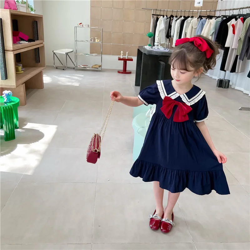 2022 летнее платье для девочек в стиле преппи с кукольным воротником и красным бантом в виде листьев лотоса, платье принцессы, платье для дево...
2022 летнее платье для девочек в стиле преппи с кукольным воротником и красным бантом в виде листьев лотоса, платье принцессы, платье для дево...