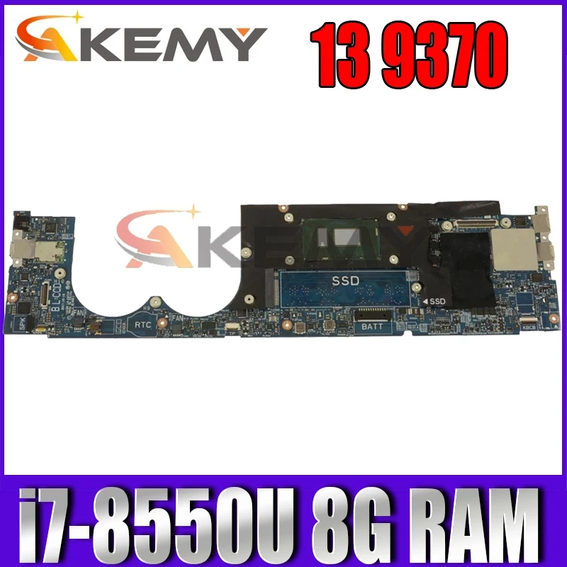FOR DELL XPS 13 9370 CN-0XNRD5 0XNRD5 XNRD5 Laptop motherboard SR3LC i7-8550U CPU 8GB with LA-E671P 100% working
FOR DELL XPS 13 9370 CN-0XNRD5 0XNRD5 XNRD5 Laptop motherboard SR3LC i7-8550U CPU 8GB with LA-E671P 100% working