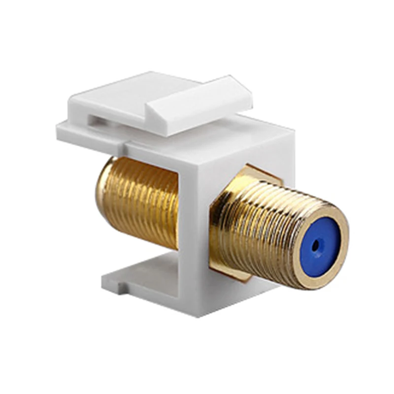 F Head TV Coax Keystone Jack F-Type Female to Female SAT Insert Coupler Nickel Plated For Satellite Television Connector
F Head TV Coax Keystone Jack F-Type Female to Female SAT Insert Coupler Nickel Plated For Satellite Television Connector