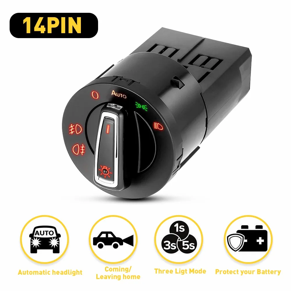 For VW AUTO Headlight Head Fog Lamp Switch Car Accessorie For 1997 2014 Volkswagen VW Jetta Golf MK4 Passat B5 Polo Car Styling
For VW AUTO Headlight Head Fog Lamp Switch Car Accessorie For 1997 2014 Volkswagen VW Jetta Golf MK4 Passat B5 Polo Car Styling