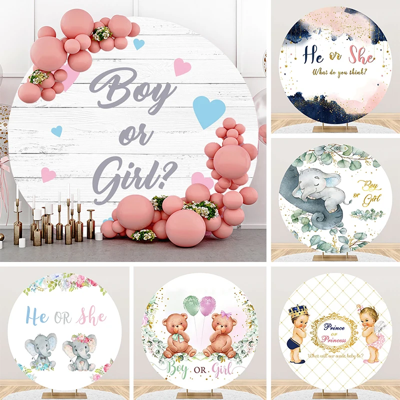Boy or Girl Gender Reveal Party Banner Round Backdrop Blue Pink Hearts White Wood Board Circle Photo Background for Newborn Baby
Boy or Girl Gender Reveal Party Banner Round Backdrop Blue Pink Hearts White Wood Board Circle Photo Background for Newborn Baby
