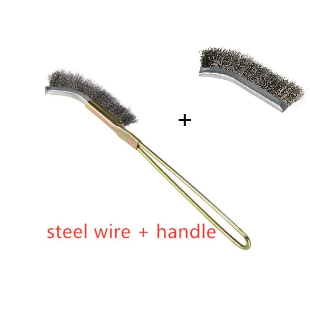 Mini Brass Steel Wire Brush Brush Head Rust Scrub Remover Paint Remove Cleaning Polishing Scrubbing Polishing Burring Hand Tool
Mini Brass Steel Wire Brush Brush Head Rust Scrub Remover Paint Remove Cleaning Polishing Scrubbing Polishing Burring Hand Tool