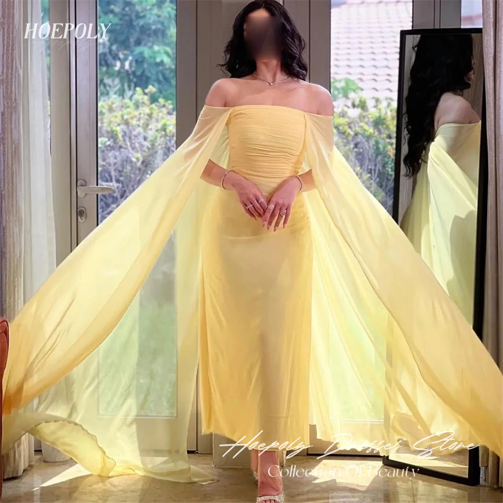 Hoepoly Fashion Strapless Pleat Long Sleeveless Mermaid Evening Dress Ankle Length Sweep Train Elegant Prom Gown For Woman New
Hoepoly Fashion Strapless Pleat Long Sleeveless Mermaid Evening Dress Ankle Length Sweep Train Elegant Prom Gown For Woman New