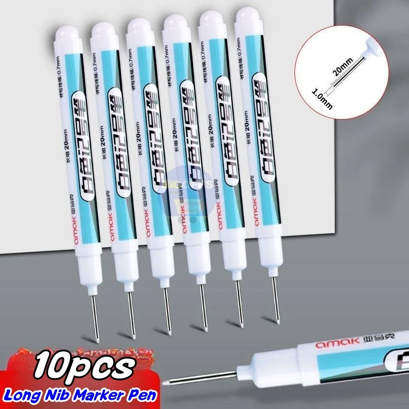 10pcs White Markers Pen Waterproof Oily Pens Woodworking Deep Hole Scribing Tool Tire Painting Graffiti Notebook Drawing Supplie
10pcs White Markers Pen Waterproof Oily Pens Woodworking Deep Hole Scribing Tool Tire Painting Graffiti Notebook Drawing Supplie