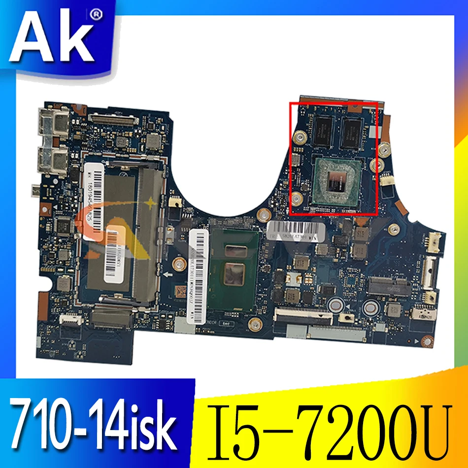 Akemy для Lenovo Yoga710-14isk Yoga 710-14iSk BIUY2_Y3 LA-D471P материнская плата для ноутбука CPU I5 7200U GT940M 2G 100% Протестировано в порядке
Akemy для Lenovo Yoga710-14isk Yoga 710-14iSk BIUY2_Y3 LA-D471P материнская плата для ноутбука CPU I5 7200U GT940M 2G 100% Протестировано в порядке
