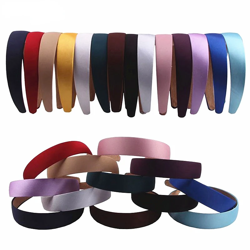 14pcs/lot Wholesale Popular Lady Solid Satin Hair Band Plain Alice Headbands 1 Inch Wide Hairband Ribbon DIY Hair Accessories
14pcs/lot Wholesale Popular Lady Solid Satin Hair Band Plain Alice Headbands 1 Inch Wide Hairband Ribbon DIY Hair Accessories