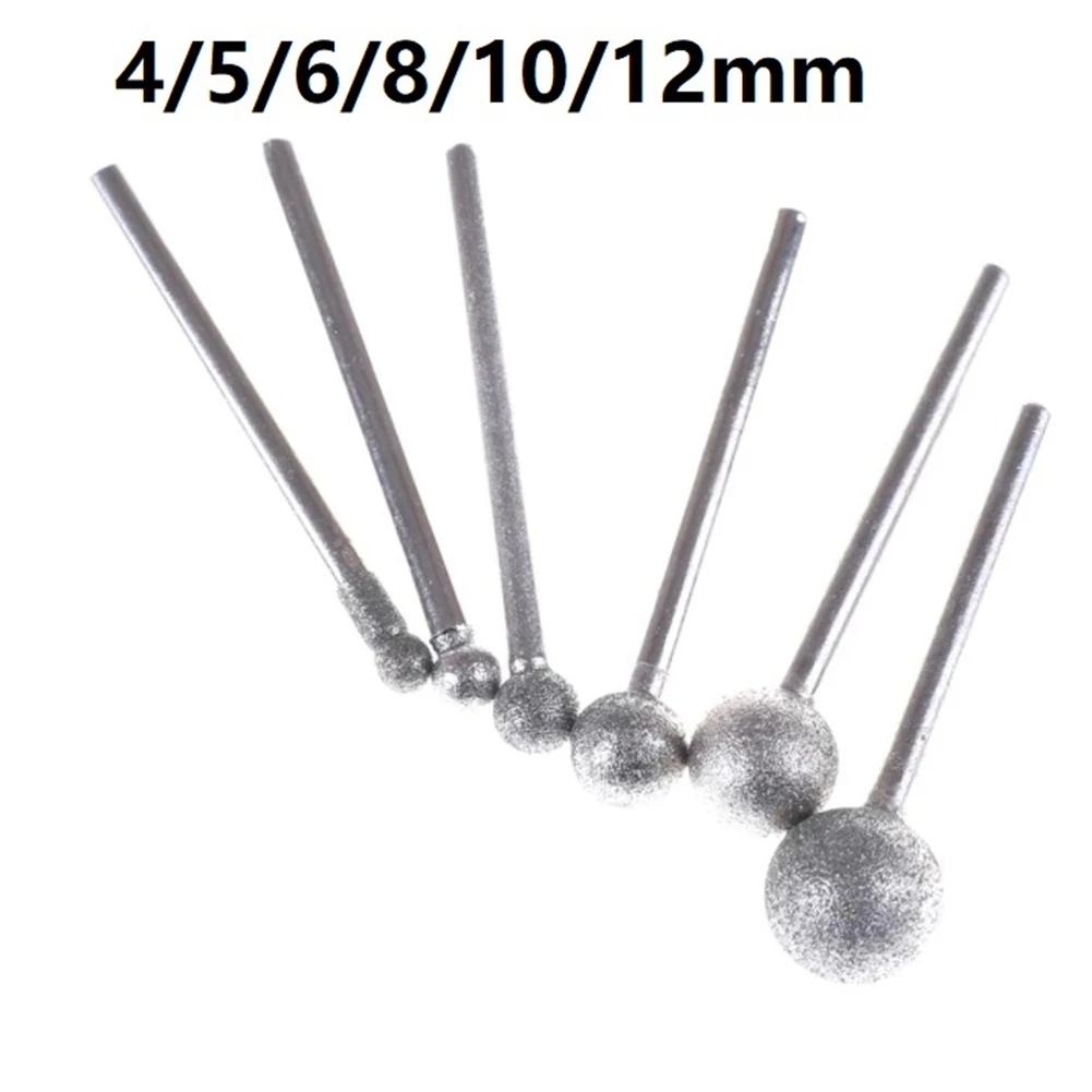 6PCS Diamond Round Ball Burr Drill Bit Set For Carving Engraving Drilling 4-12mm Glass Gemstones Dressing Grinding Power Tools
6PCS Diamond Round Ball Burr Drill Bit Set For Carving Engraving Drilling 4-12mm Glass Gemstones Dressing Grinding Power Tools