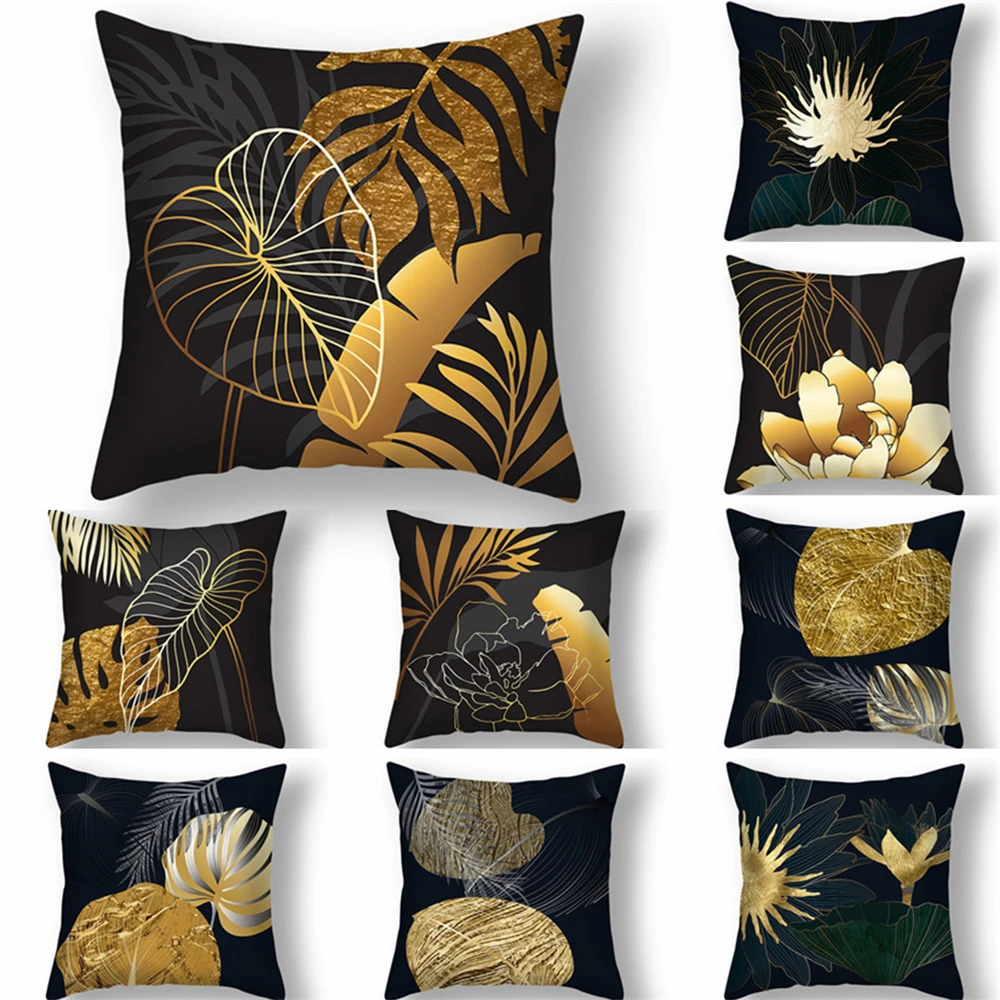 Black Golden Modern Tropical leaf Pillows Case Short Plush Sleep Lotus Chair Cushions Case Living Room Decor Throw Pillow Cover
Black Golden Modern Tropical leaf Pillows Case Short Plush Sleep Lotus Chair Cushions Case Living Room Decor Throw Pillow Cover