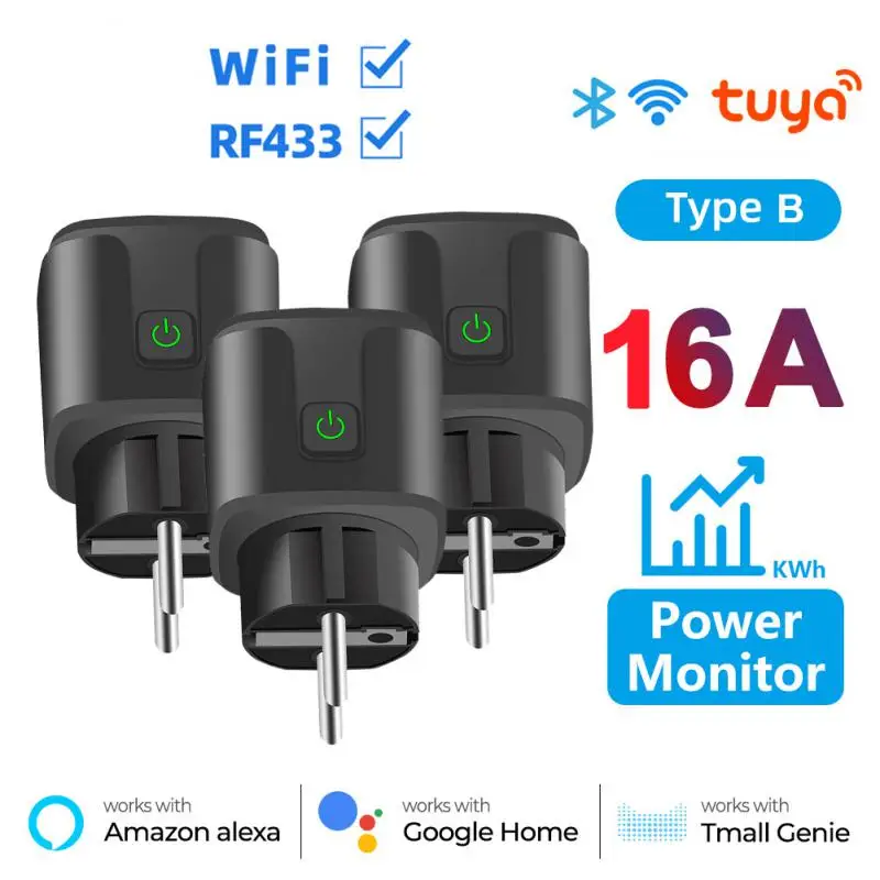 Aubess EU 16A Tuya WiFi/WiFi+RF43 Smart Socket Smart Life APP Voice Remote Timer Plug Smart Home Real-time Power Monitoring
Aubess EU 16A Tuya WiFi/WiFi+RF43 Smart Socket Smart Life APP Voice Remote Timer Plug Smart Home Real-time Power Monitoring