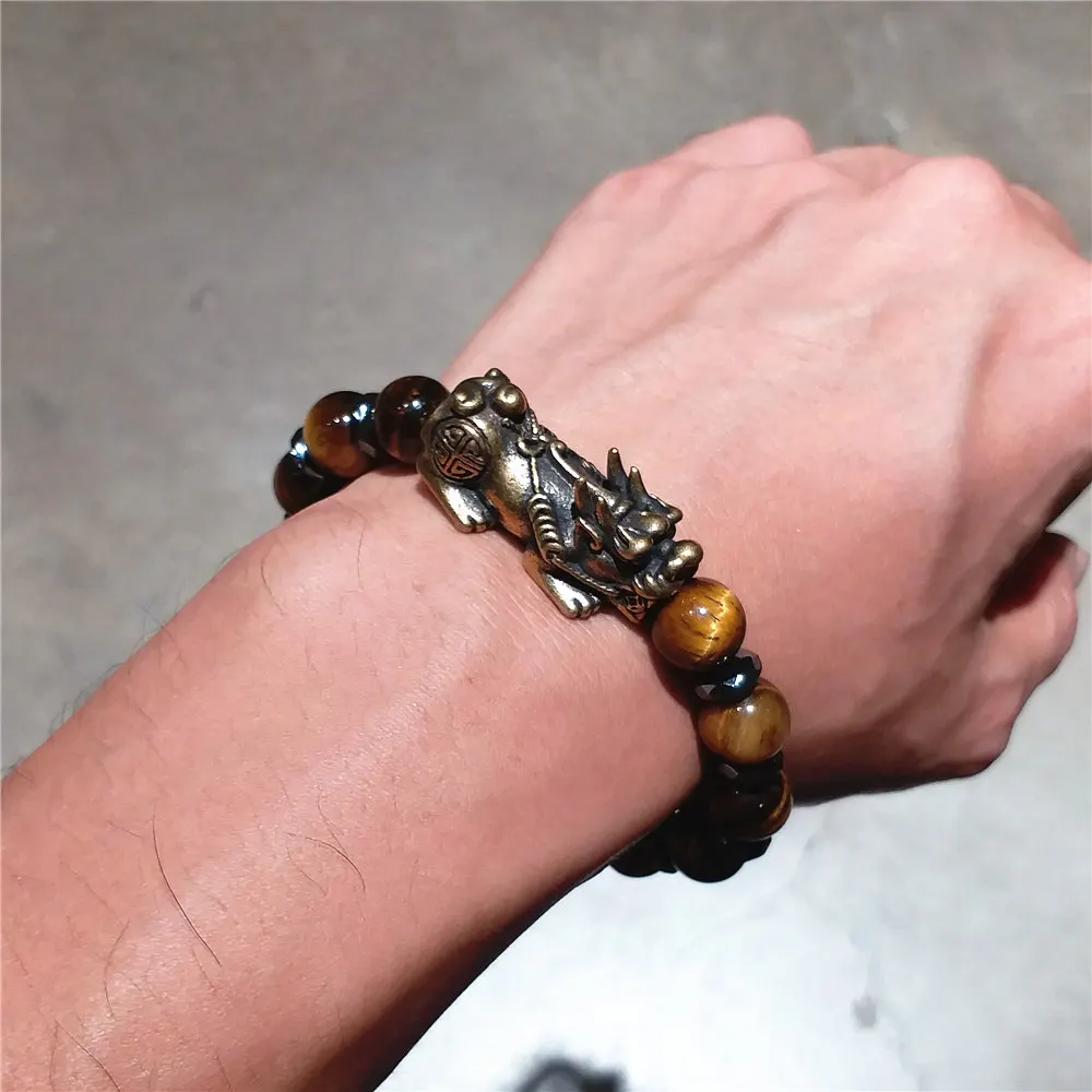 Hematite Genuine Tiger Eye Wealth and Good Luck Copper Fengshui Pixiu Bracelet Unisex Wristband Men Women Beads Bracelets 10mm
Hematite Genuine Tiger Eye Wealth and Good Luck Copper Fengshui Pixiu Bracelet Unisex Wristband Men Women Beads Bracelets 10mm
