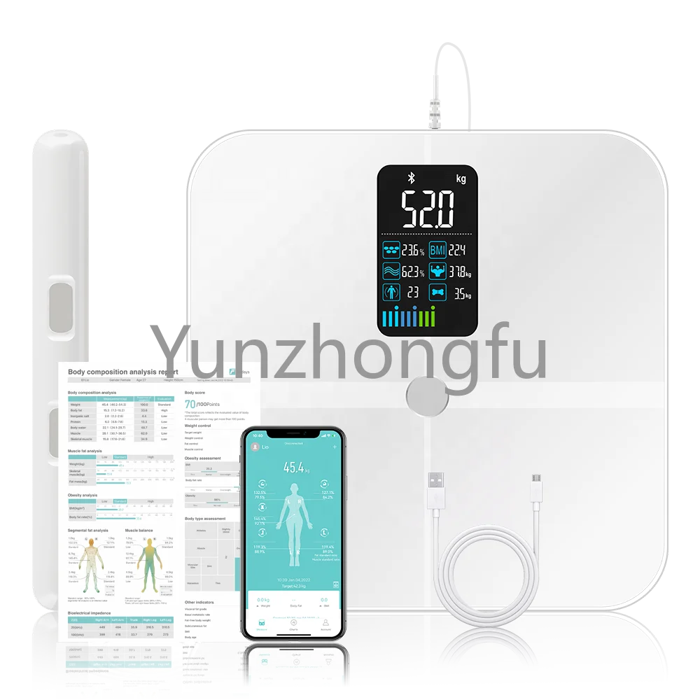8 Electronic I Glass VA Screen OEM White Black Body Weight Fat Analysis Digital Smart Scale with IOS And
8 Electronic I Glass VA Screen OEM White Black Body Weight Fat Analysis Digital Smart Scale with IOS And